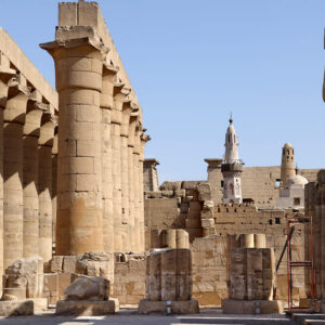 the great colonnade of Amenhotep III - Egypt Vacation Tours